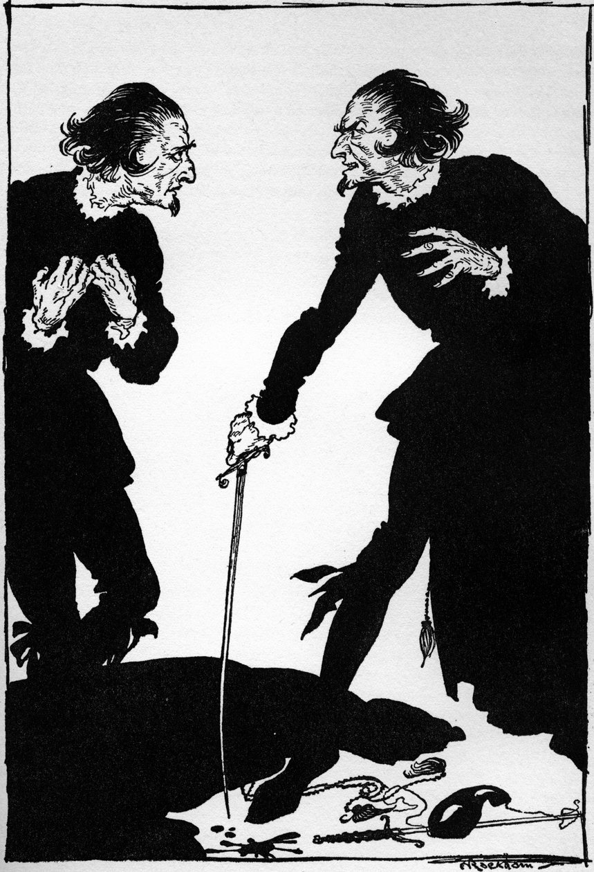 埃德加-爱伦-坡的 "威廉-威尔逊 作者 亚瑟·拉克汉姆（Arthur Rackham）