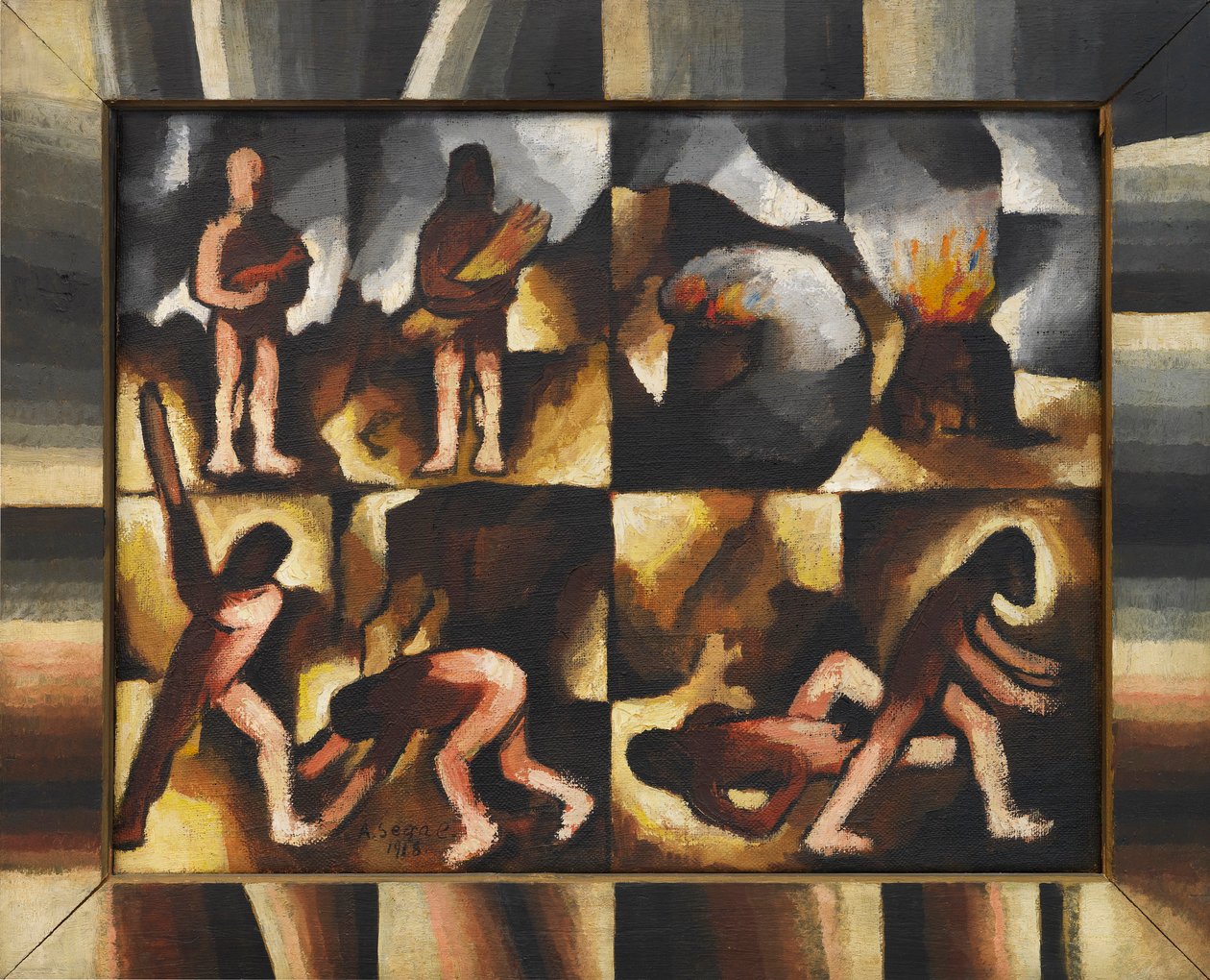 该隐和亚伯的旧约周期，1918年。 作者 阿瑟西格尔
