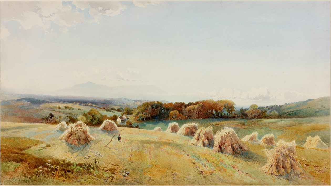 温德米尔山上，1909 年前（水彩和水粉画） 作者 亚瑟·塔克（Arthur Tucker）