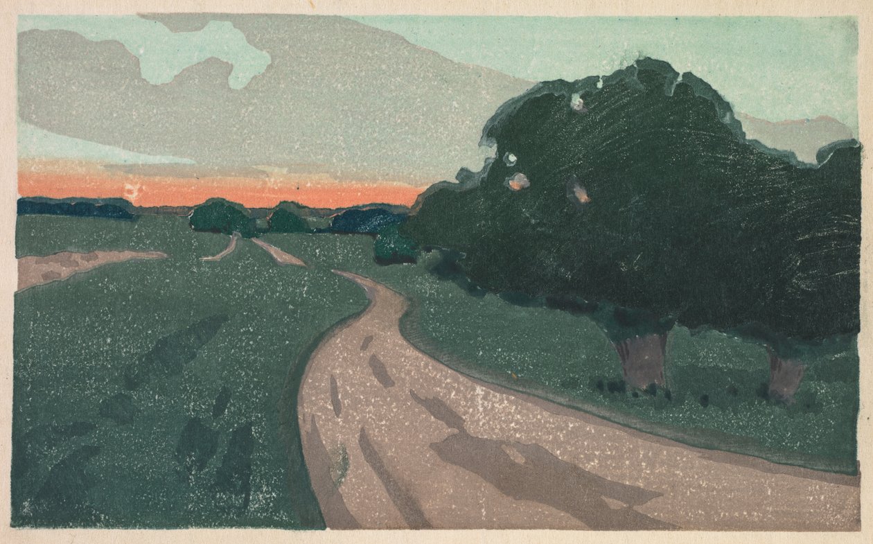 长路或Argilla路c。 1898年。 作者 亚瑟·韦斯利·道