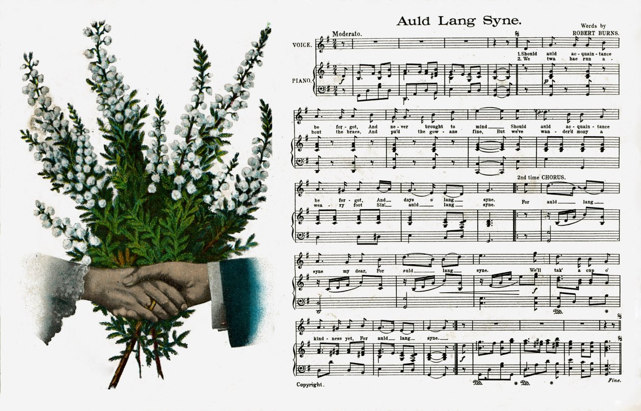 Auld Lang Syne》（印刷品） 作者 艺术家未知