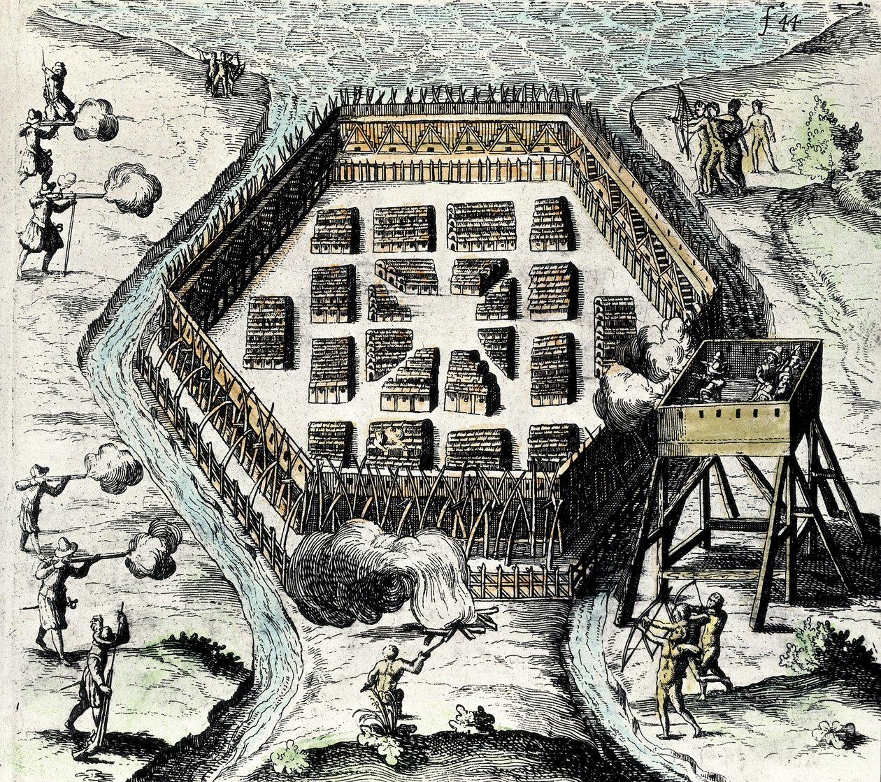塞缪尔-尚普兰（1567-1635 年）。英国航海家、制图师、绘图师、军人和探险家。他于 7 月 3 日建立了新法兰西和魁北克市。 作者 艺术家未知