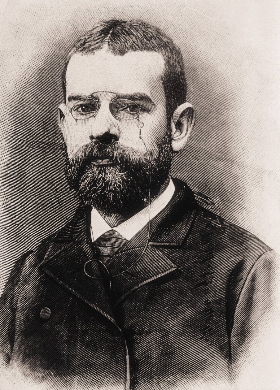 CLARIN, Leopoldo Alas y Urena，又名（1852-1901 年）。西班牙作家。雕刻 作者 艺术家未知