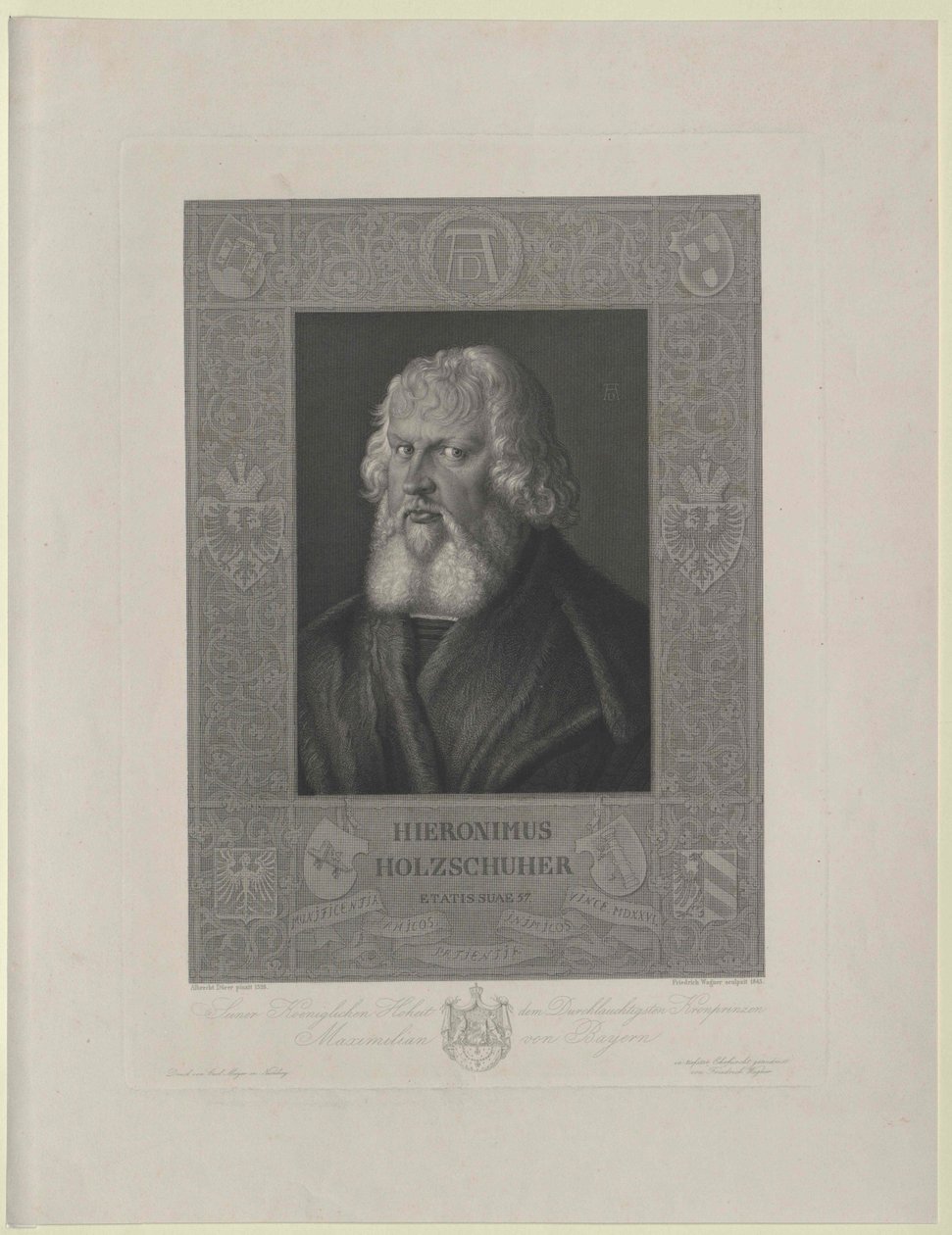 Hieronymus Holzschuher（印刷品） 作者 艺术家未知