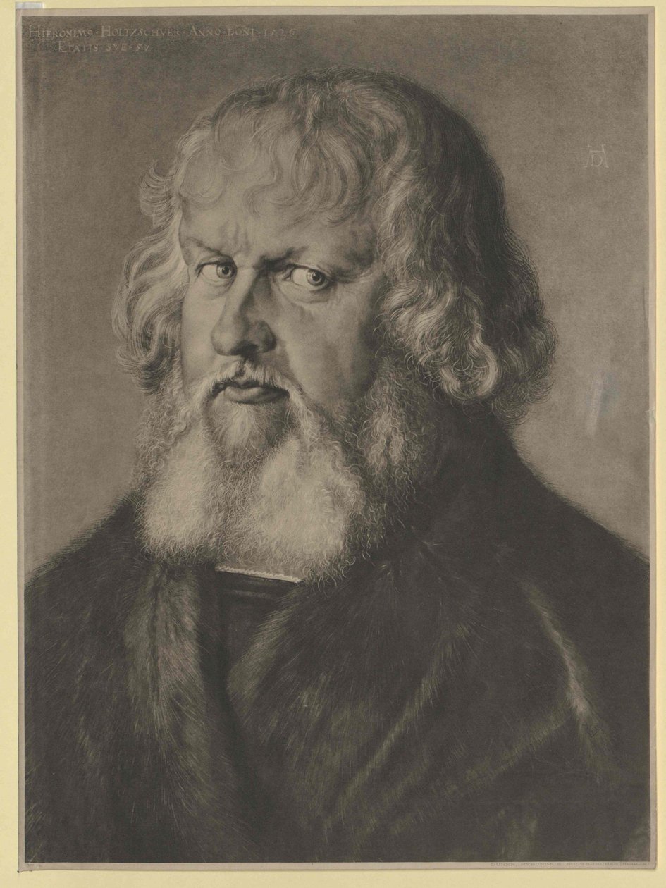 Hieronymus Holzschuher（印刷品） 作者 艺术家未知