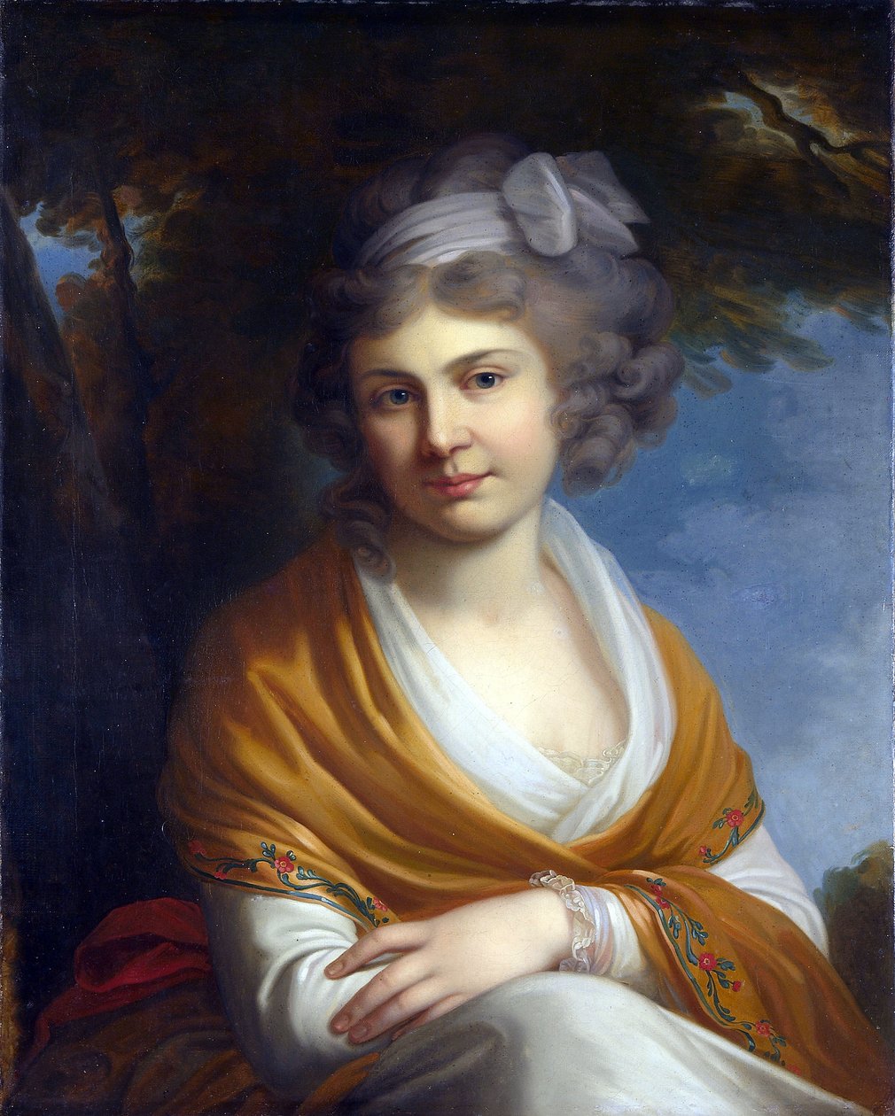 纳塔利娅-亚历山德罗芙娜-苏沃洛娃伯爵夫人肖像（1775-1844 年），嫁给尼古拉-祖博夫伯爵（布面油画） 作者 艺术家未知