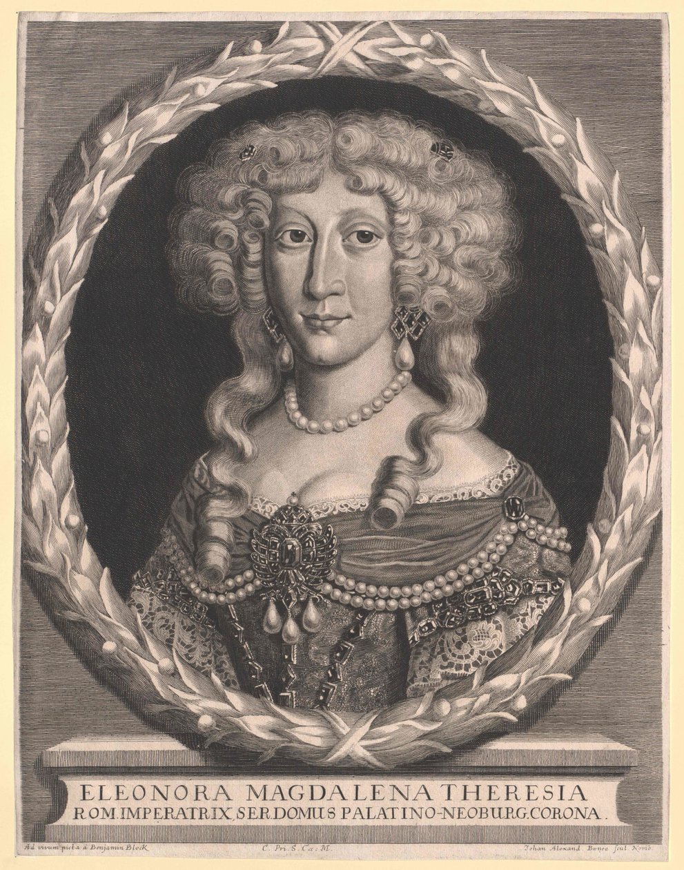 宫廷公主 Eleonora Magdalene Theresia 作者 艺术家未知