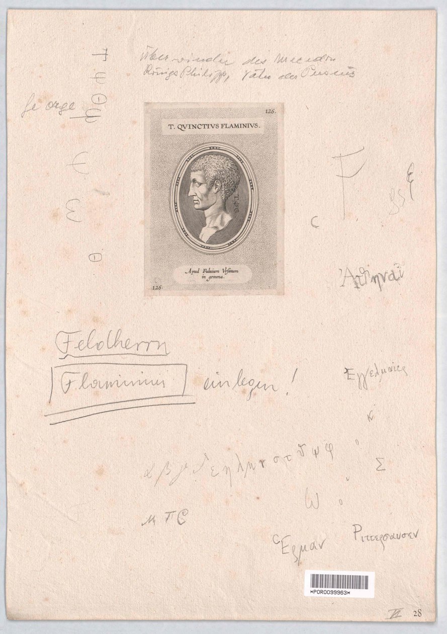 Titus Quinctius Flaminius（印刷品） 作者 艺术家未知