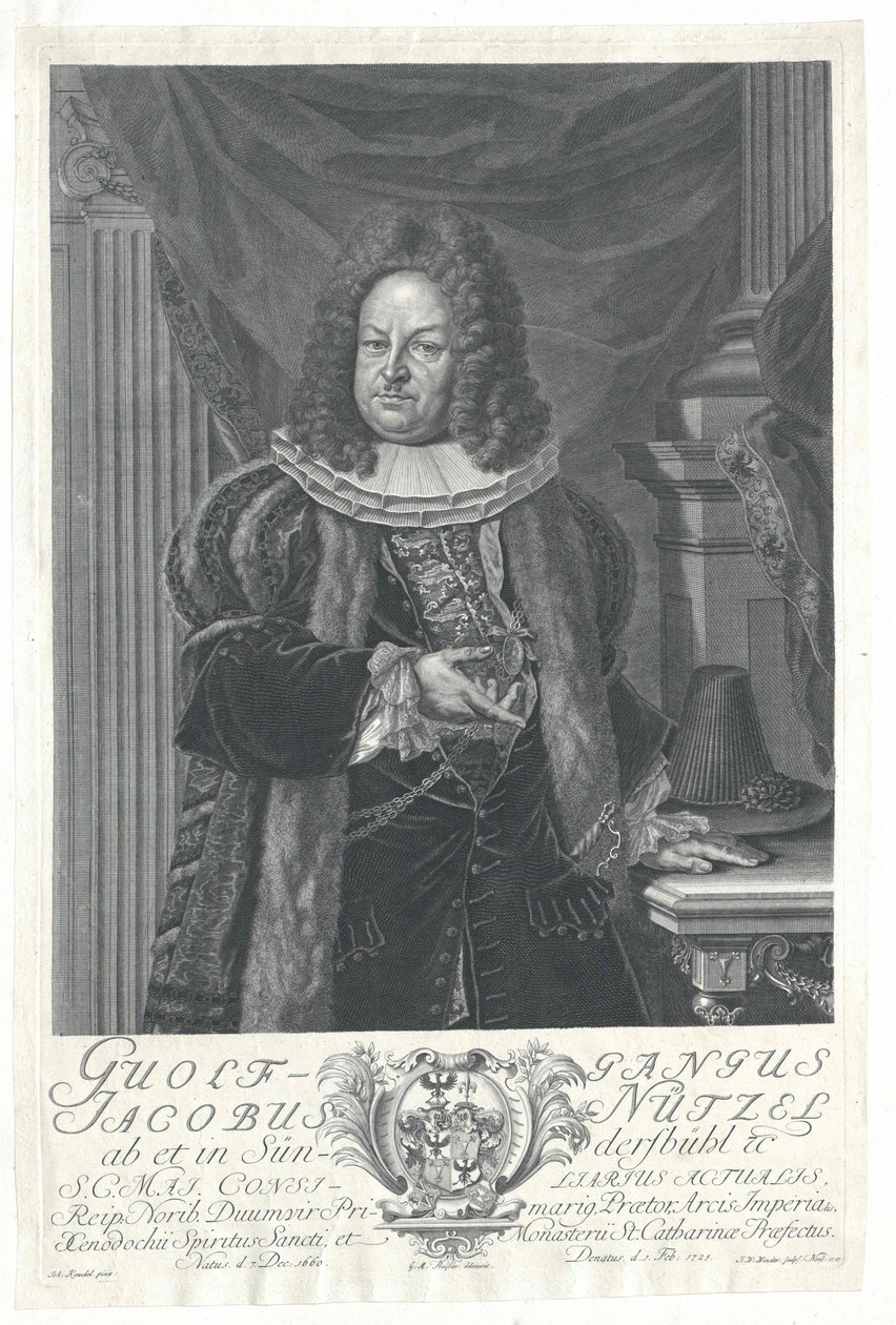 Wolfgang Jacob Nuetzel von Suendersbuehl 作者 艺术家未知