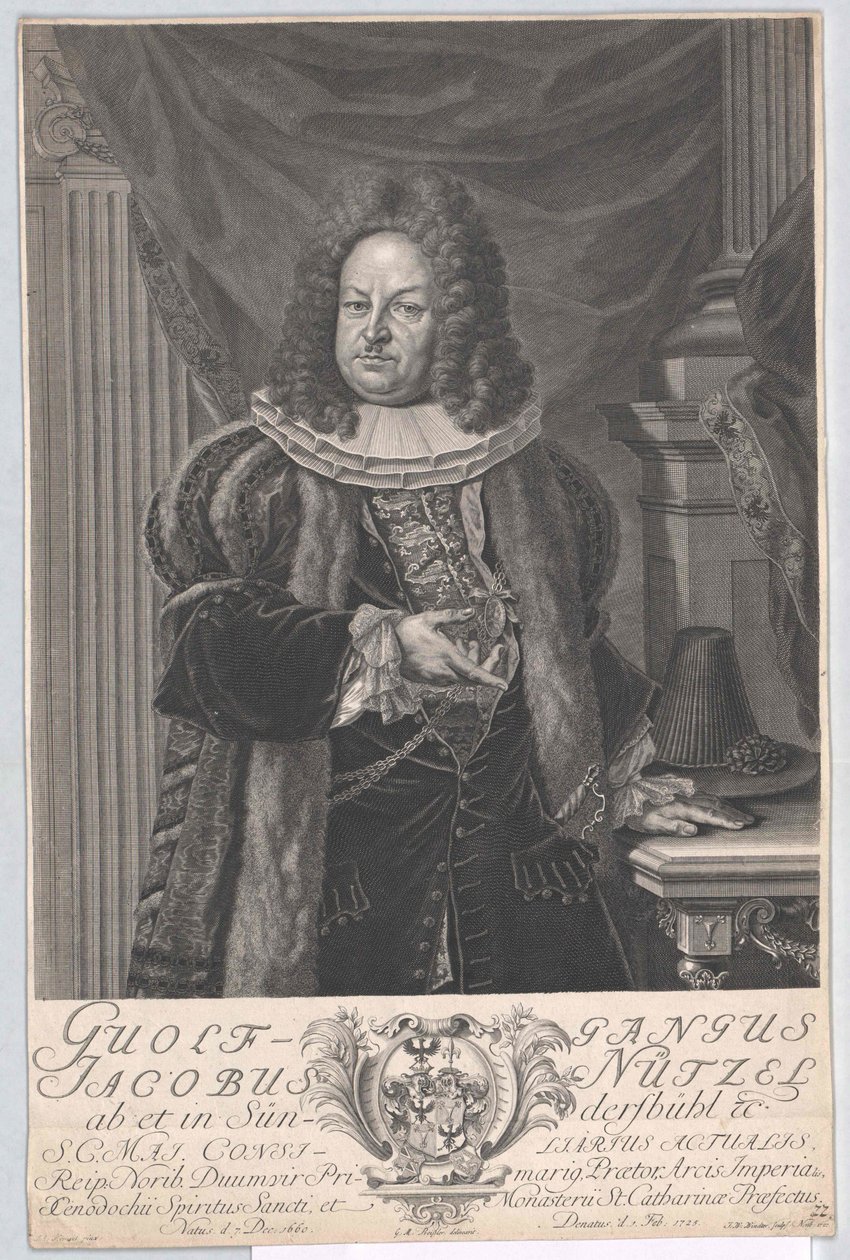 Wolfgang Jacob Nuetzel von Suendersbuehl 作者 艺术家未知