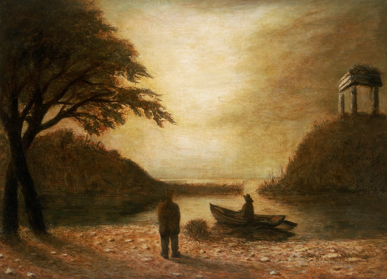 晚上景观，1934年 作者 阿图罗·内森（Arturo Nathan）