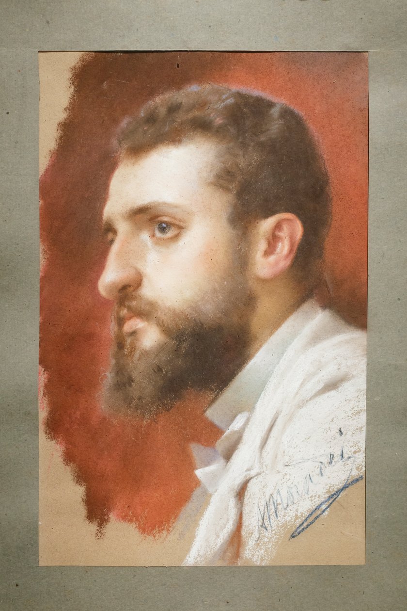 Vittorio Guaccimanni 肖像，Arturo Moradei（纸面粉彩画） 作者 阿图罗·莫拉迪