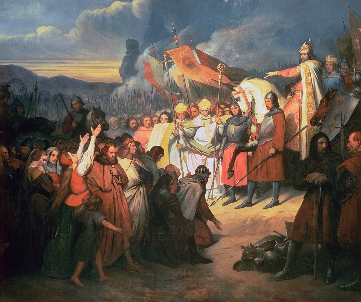 Charlemagne（742-814）在Paderborn 785收到Witikind的提交 作者 艾瑞·谢弗（Ary Scheffer）