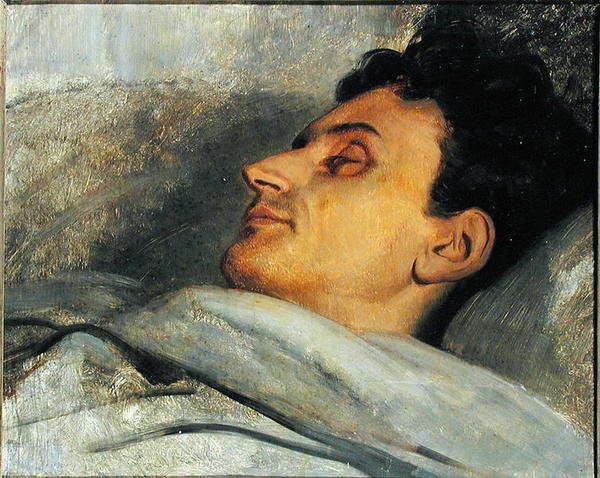 Armand Carrel（1800-36）在他的死亡床上，1836年 作者 艾瑞·谢弗（Ary Scheffer）