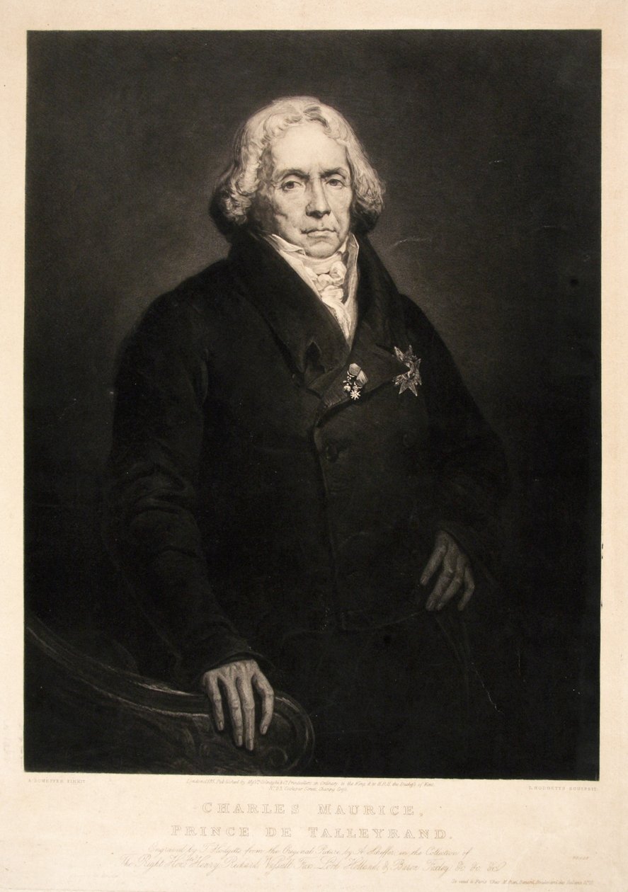 查尔斯莫里斯Talleyrand王子，酒吧。 1835 作者 艾瑞·谢弗（Ary Scheffer）
