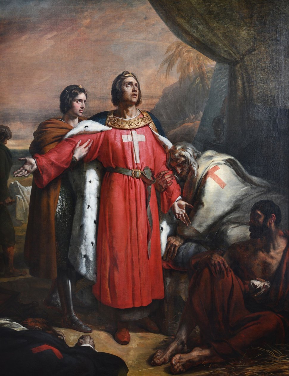 法语: Saint Louis visiterant les pestiférés 作者 艾瑞·谢弗（Ary Scheffer）