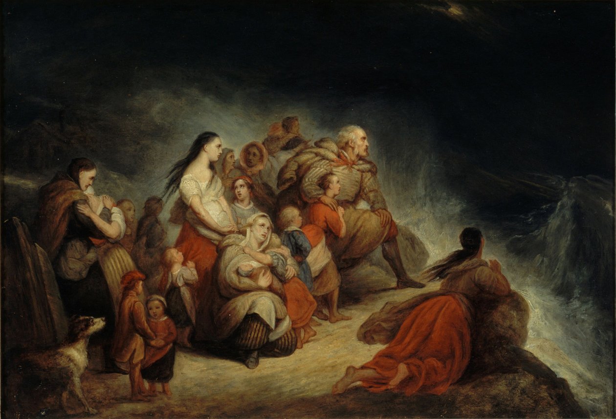 暴风雨》，约1820年。 作者 艾瑞·谢弗（Ary Scheffer）