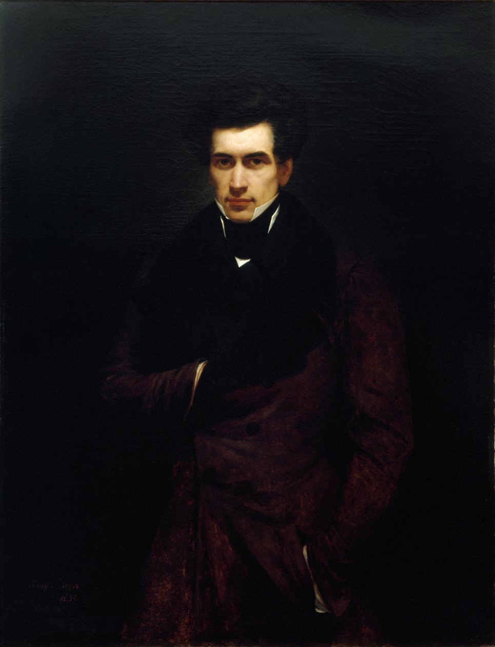 Armand Carrel的肖像，1800-1836年，1833年。 作者 艾瑞·谢弗（Ary Scheffer）