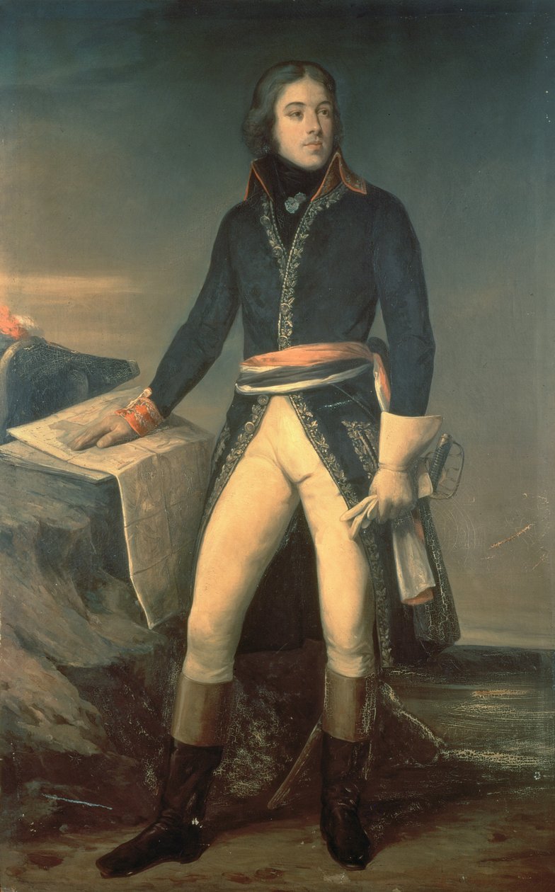 Louis-Lazare Hoche将军的肖像（1768-97） 作者 艾瑞·谢弗（Ary Scheffer）