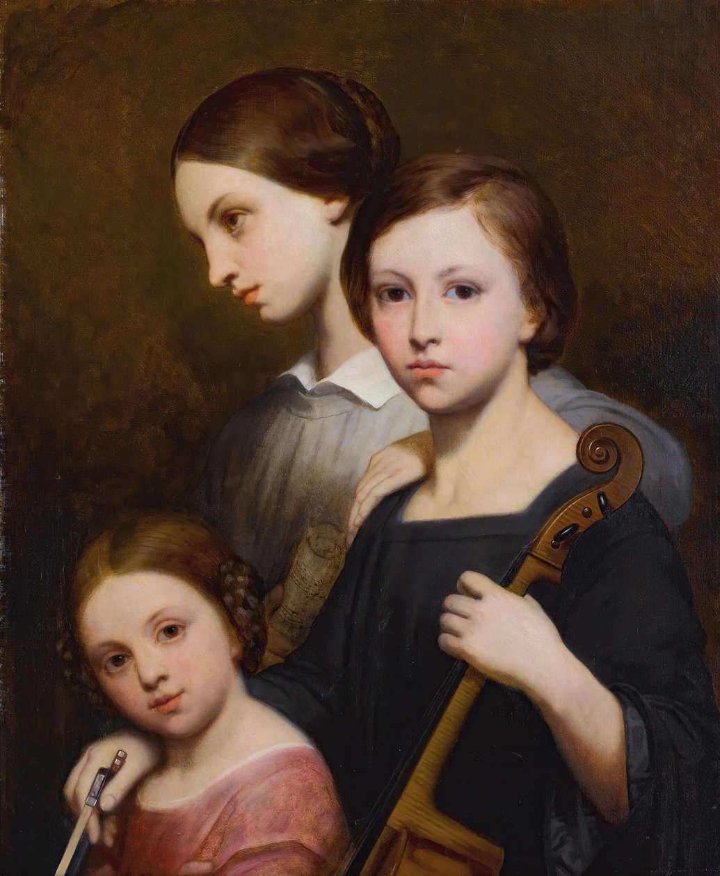 勒内、塞西尔和路易斯-弗朗索姆的画像。 作者 艾瑞·谢弗（Ary Scheffer）
