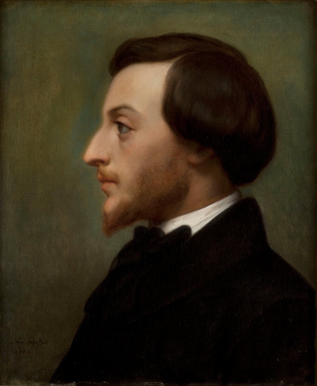 作家Louis Ratisbonne 1827-1900年的肖像，1852年。 作者 艾瑞·谢弗（Ary Scheffer）