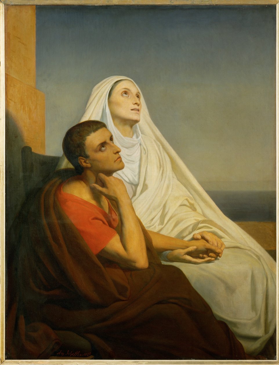 圣奥古斯丁和他的母亲圣莫妮卡... 作者 艾瑞·谢弗（Ary Scheffer）
