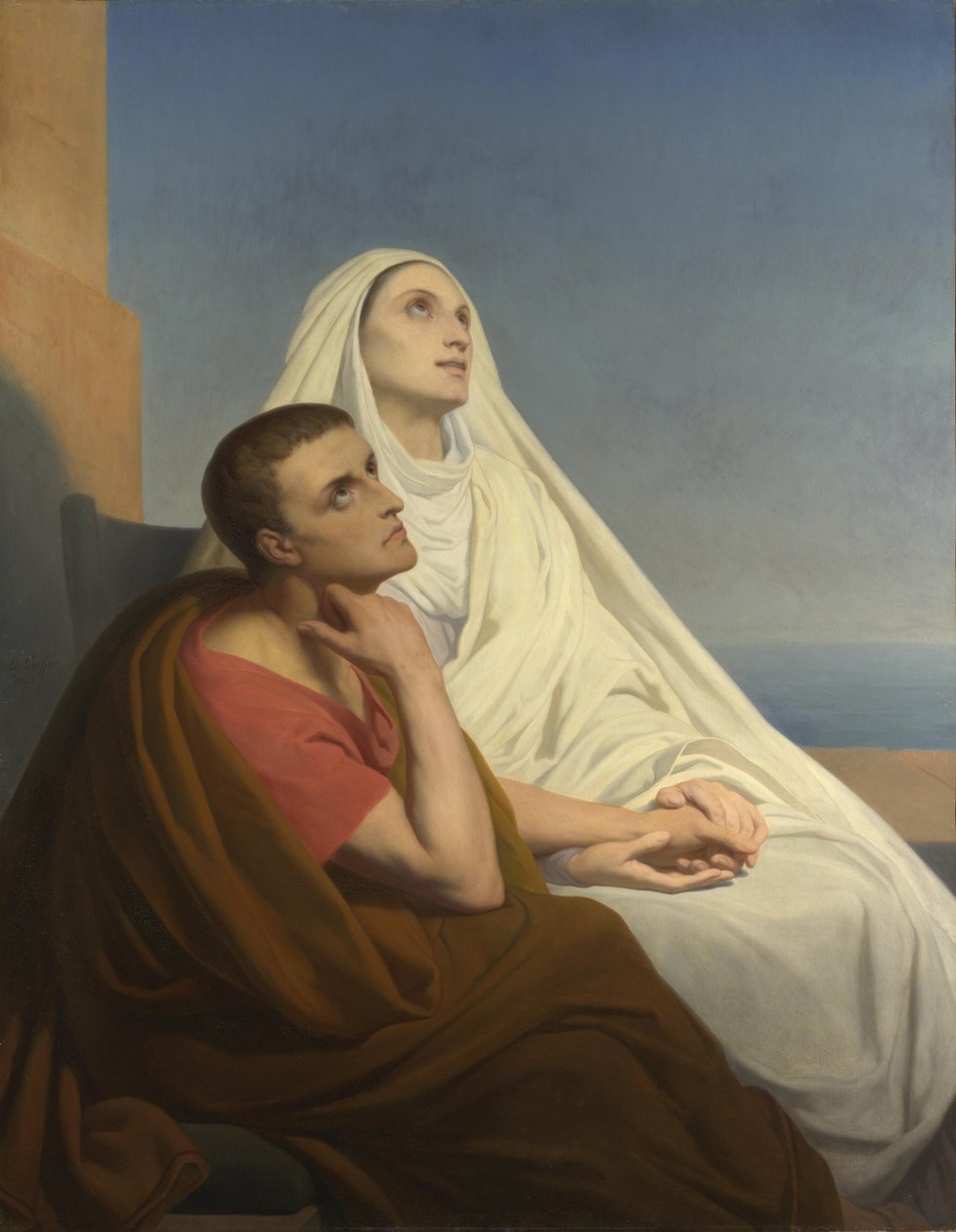 圣奥古斯丁和莫妮卡，1854年 作者 艾瑞·谢弗（Ary Scheffer）