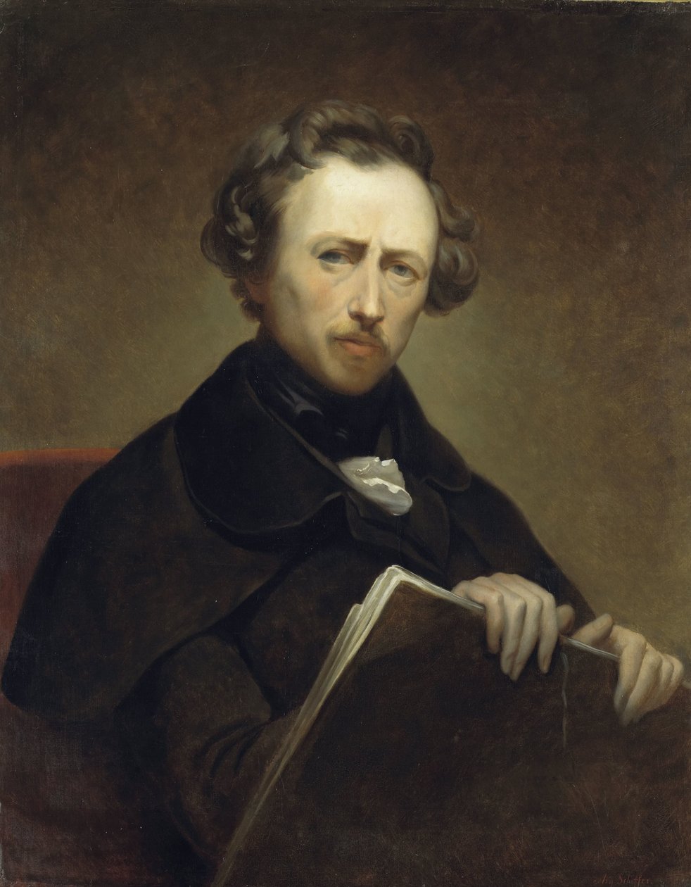 43 岁时的自画像 作者 艾瑞·谢弗（Ary Scheffer）