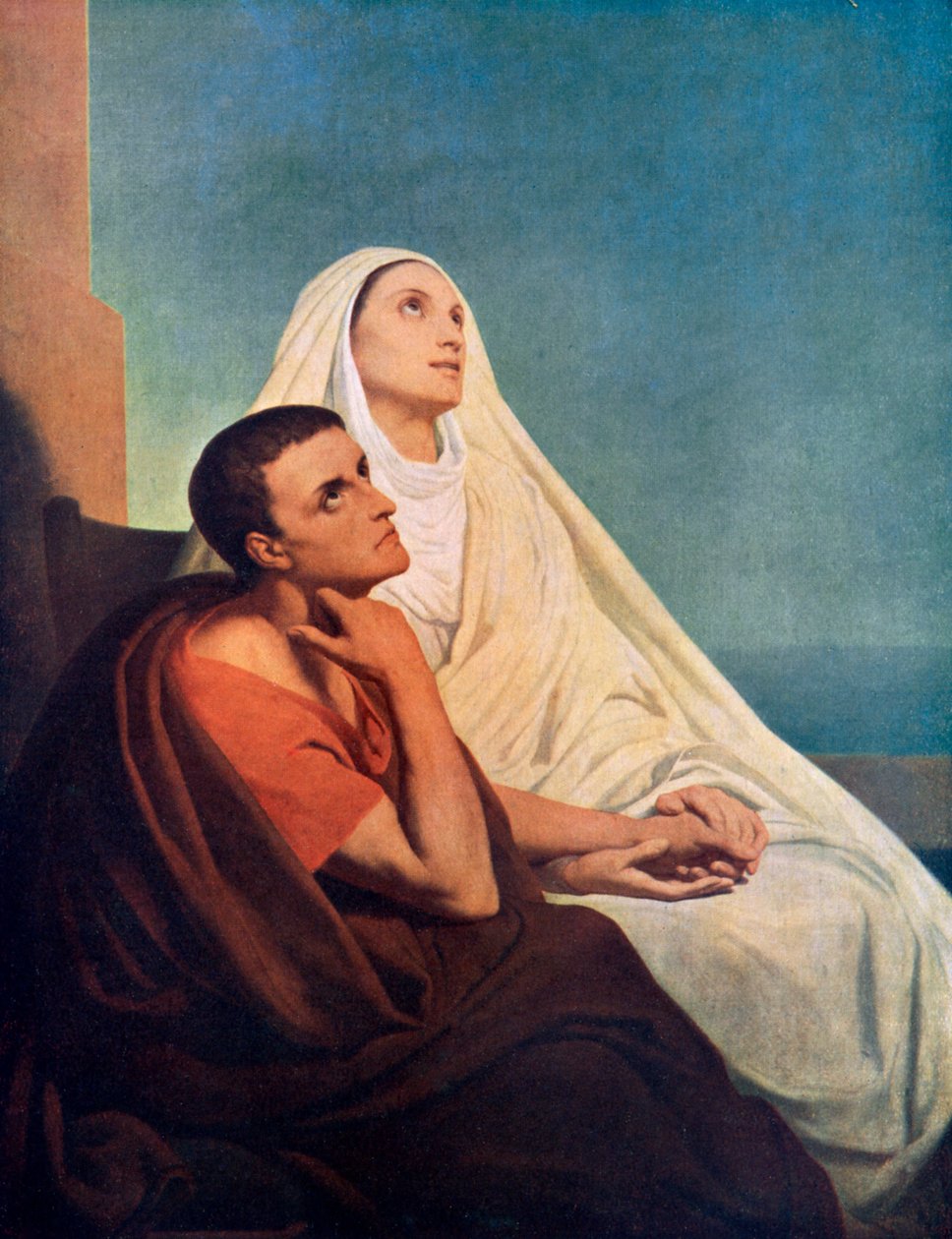 圣奥古斯丁和他的母亲圣莫妮卡，1855年，1926年。 作者 艾瑞·谢弗（Ary Scheffer）
