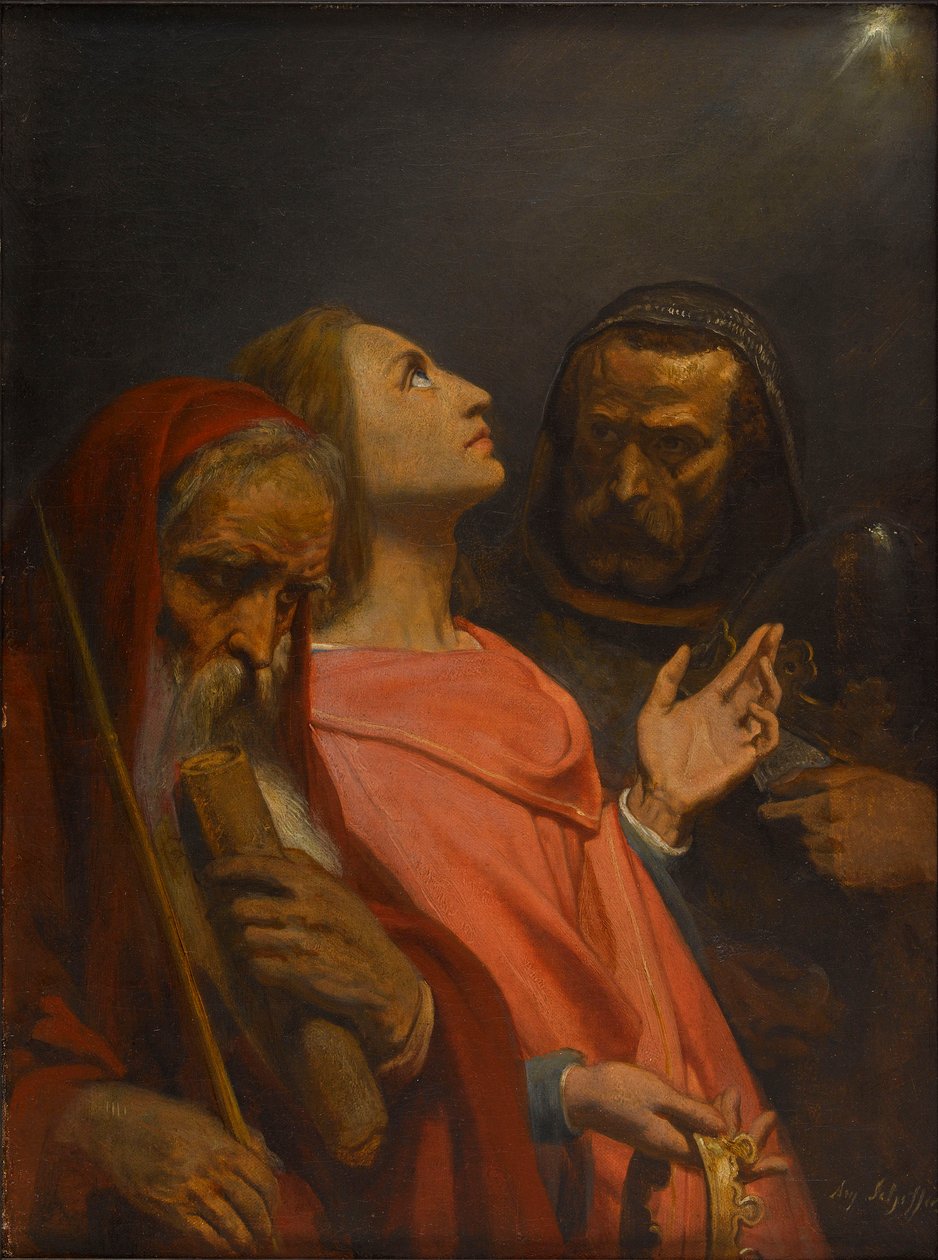 Magi的崇拜，1841-1844。 作者 艾瑞·谢弗（Ary Scheffer）