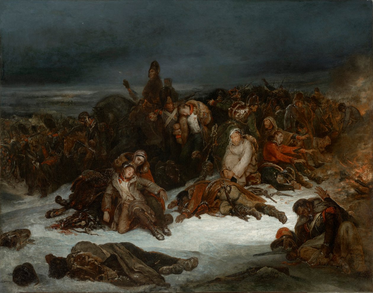 拿破仑的撤退 作者 艾瑞·谢弗（Ary Scheffer）