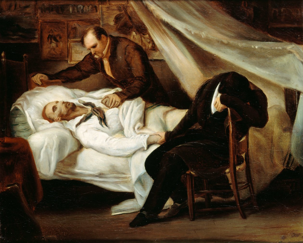 泰奥多尔-盖里科之死，1824年。 作者 艾瑞·谢弗（Ary Scheffer）