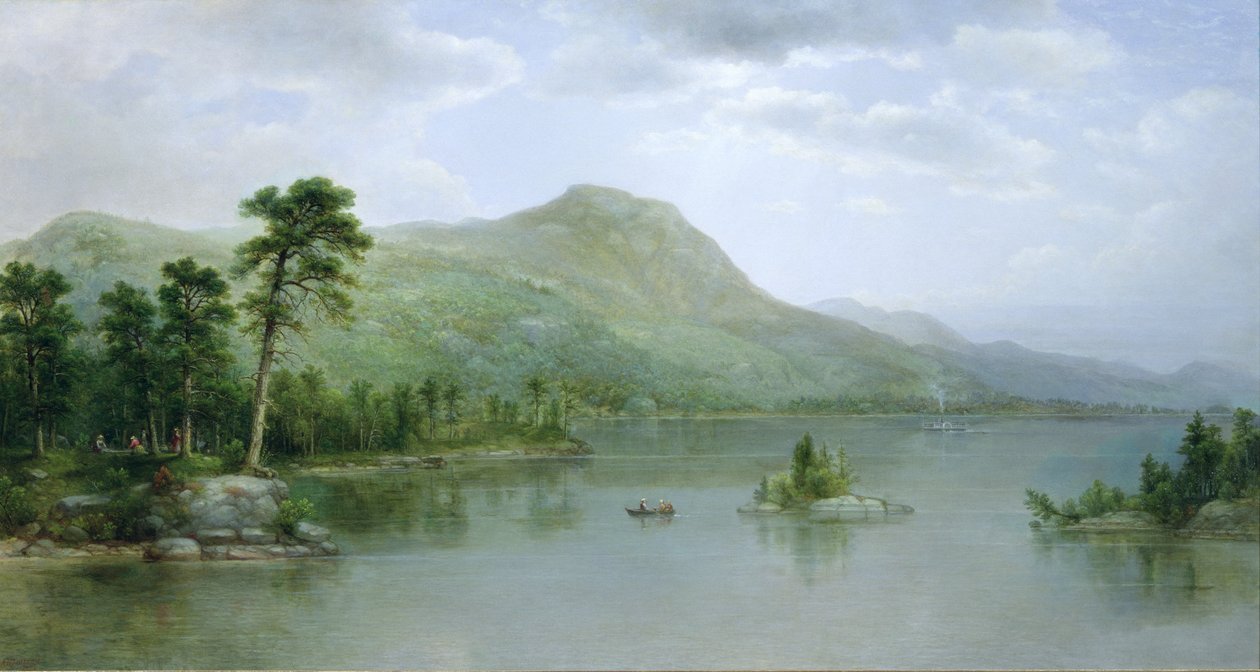 黑山从海港群岛，乔治湖，纽约，1875年 作者 阿舍·布朗·杜兰德