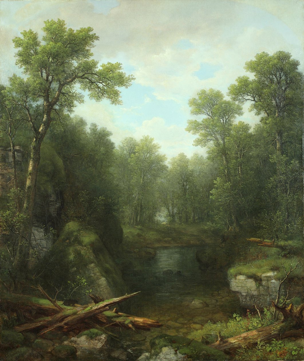 Chapel Pond Brook，Keene Flats，Adirondack Mountains，New York，1871 作者 阿舍·布朗·杜兰德