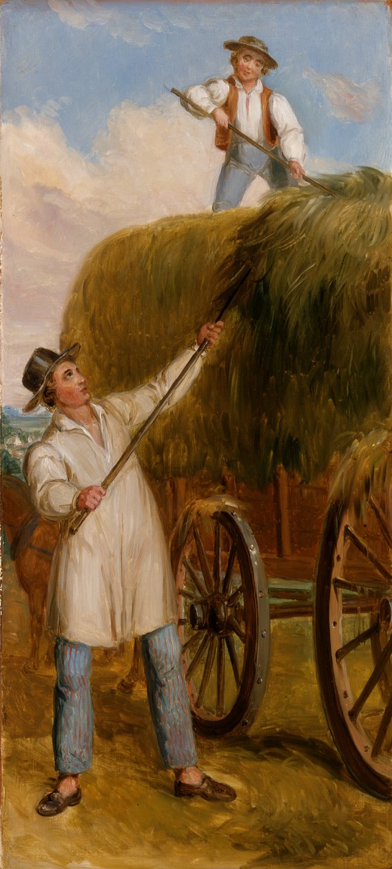 Haying Scene，1836年（木板上油） 作者 阿舍·布朗·杜兰德
