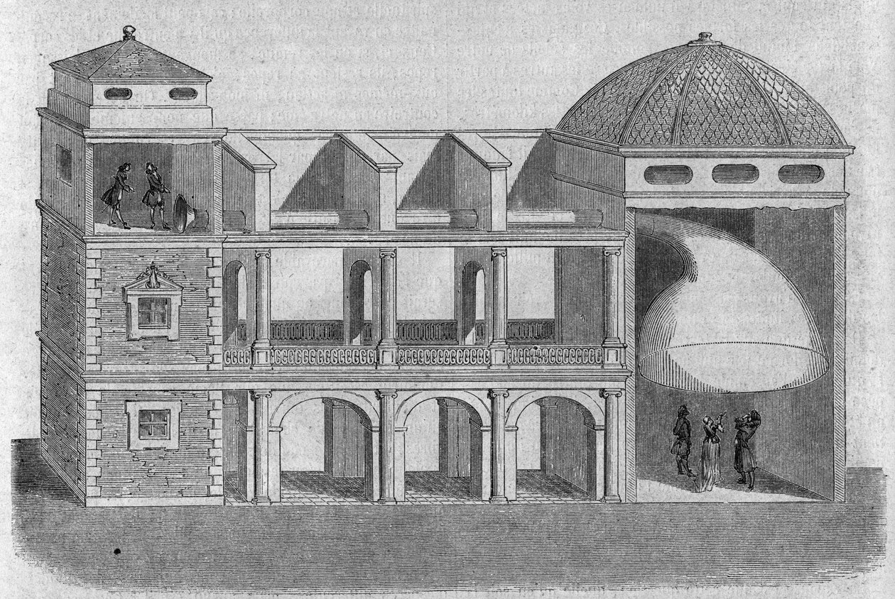 由Athanase Kircher（或Athanasius Kircheri）（1601-1680）发明的声学短号。 作者 阿塔纳修斯·基歇尔