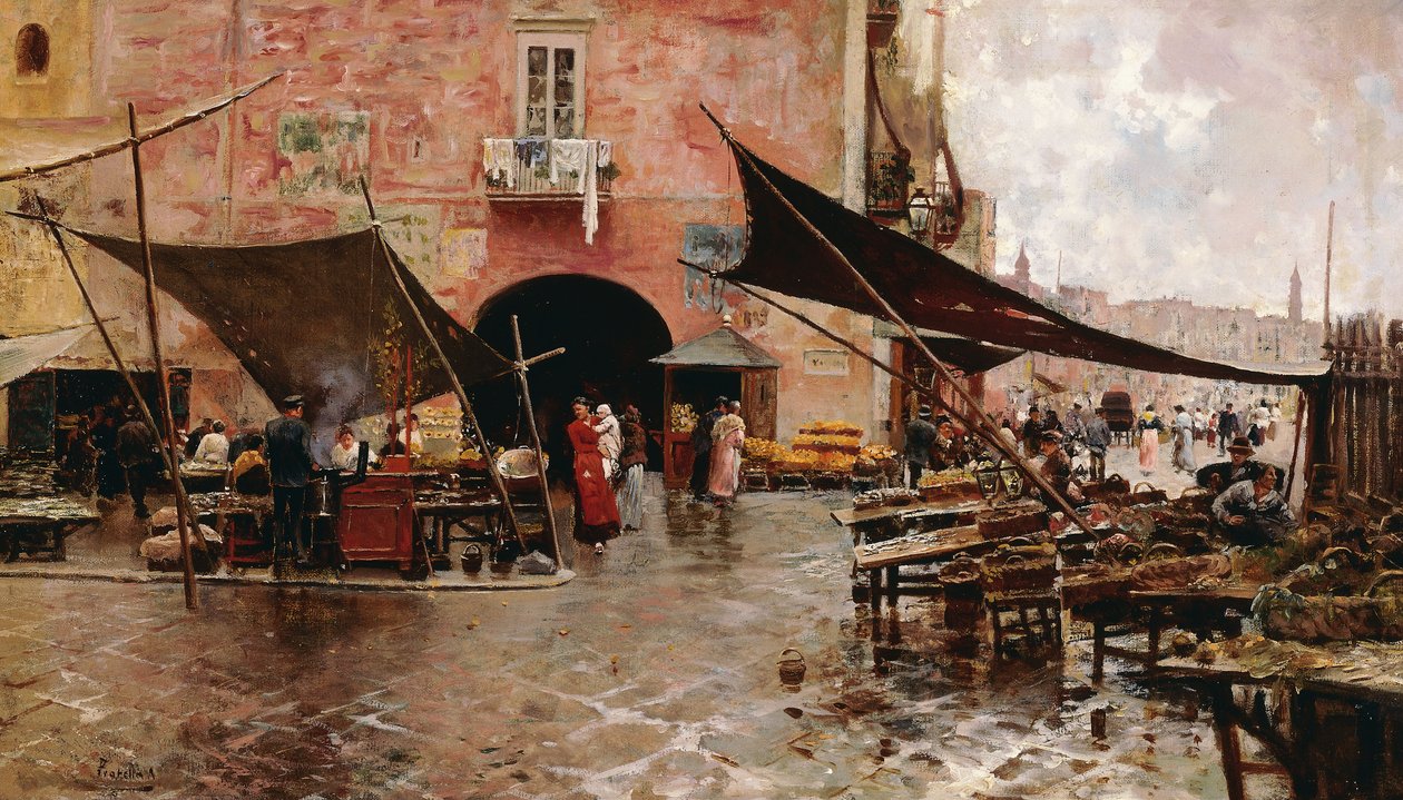 A Market Square Messina   1417593   zh       chinese Successfully Translated  Original: Le Peucet: Tale by Charles Perrault (1628-1703). Illustration of Vaccari and Carrey in “” Les beaux tales”” collection “” Nos loisirs””” around 1910. Private collection 作者 阿蒂洛·普拉特拉