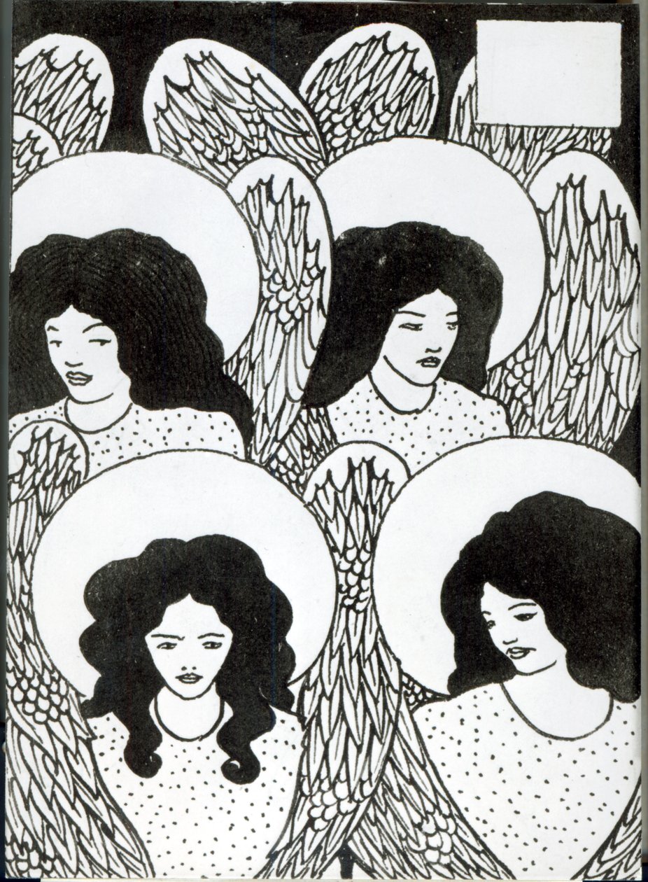 “Le Morte d&39;Arthur”的章节标题，1893年（印度墨水纸上） 作者 奥布里·比尔兹利