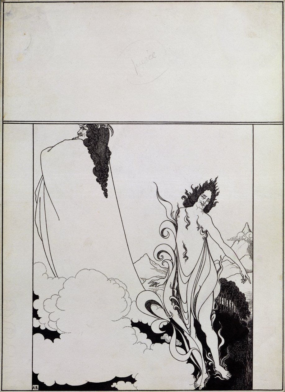 Das Rheingold的第四个画面，（Savoy No. 6的封面设计） 作者 奥布里·比尔兹利