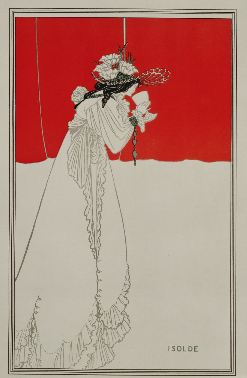 伊索尔德，1895年 作者 奥布里·比尔兹利