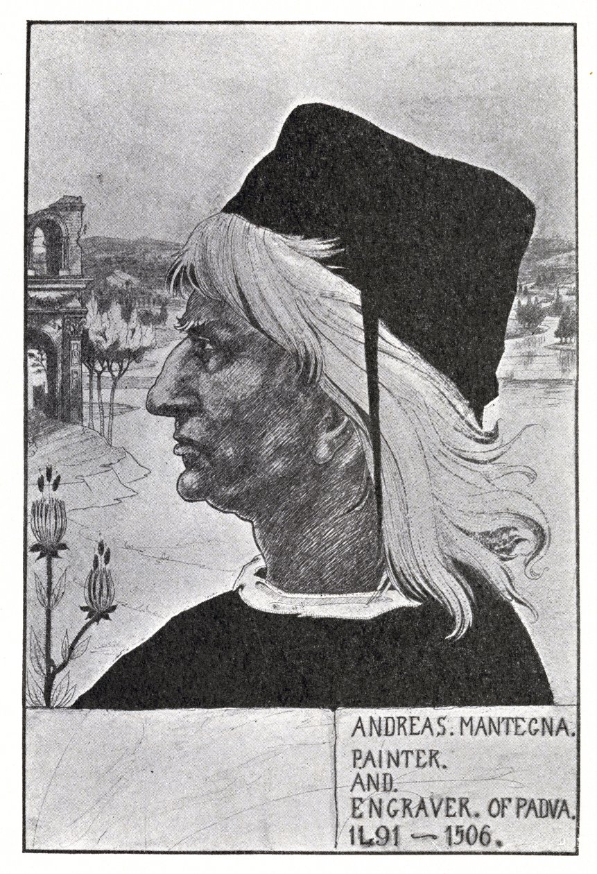 Mantegna的肖像，1899年 作者 奥布里·比尔兹利