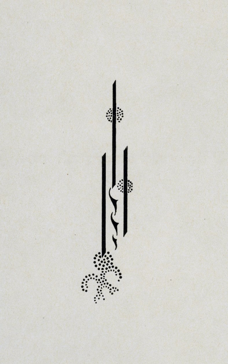 签名，来自奥斯卡王尔德的&39;莎乐美&39;的反面封面，1899年 作者 奥布里·比尔兹利