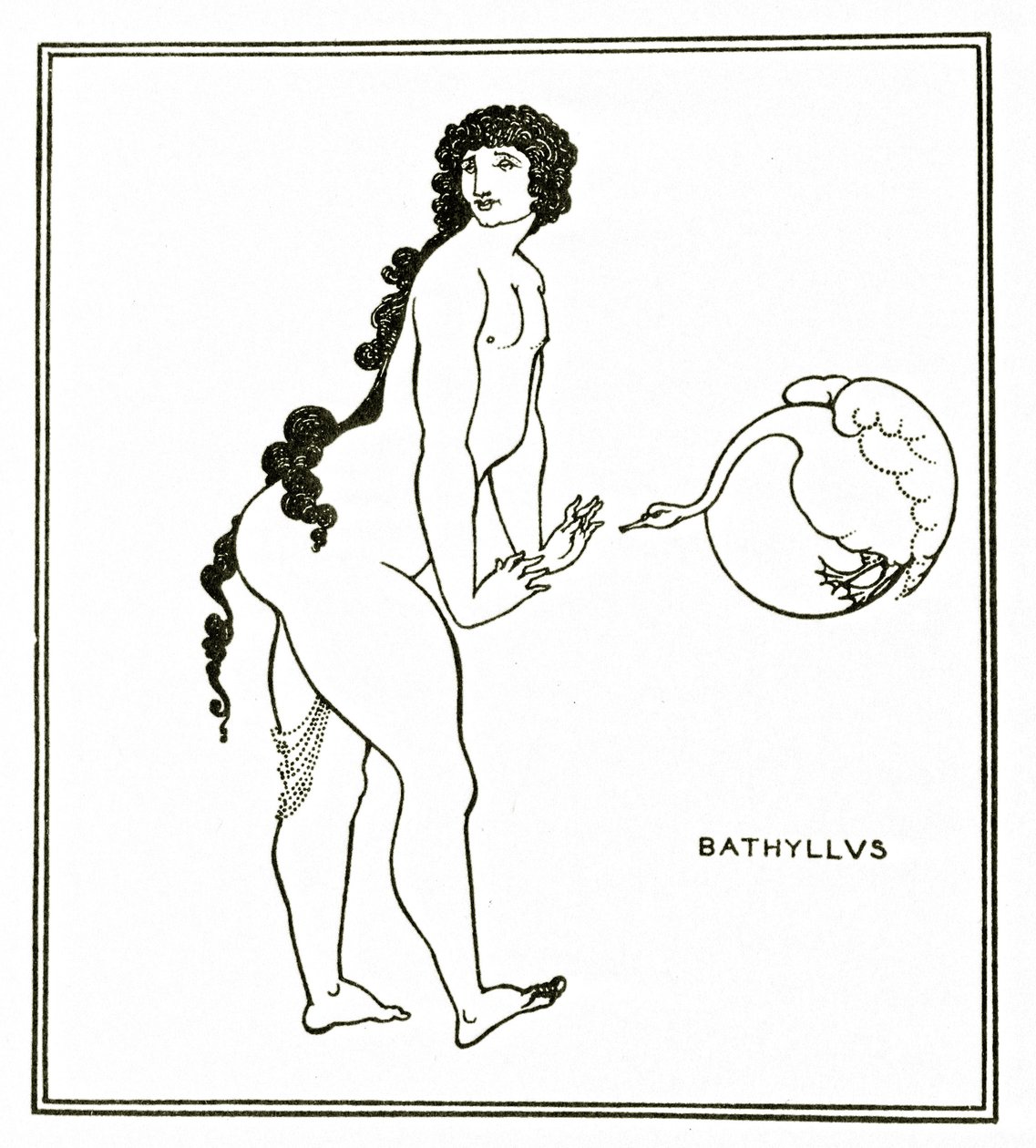 Bathyllus，c.1894 作者 奥布里·比尔兹利