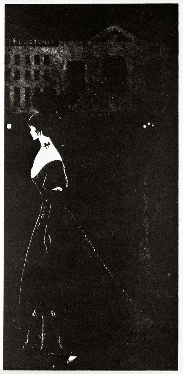 夜，1894年 作者 奥布里·比尔兹利