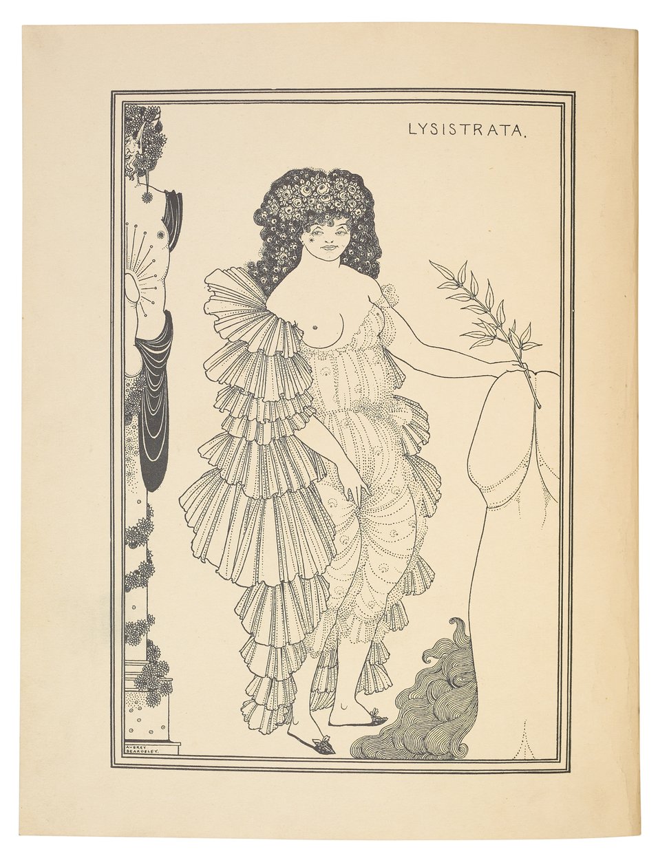 Lysistrata，1896年 作者 奥布里·比尔兹利