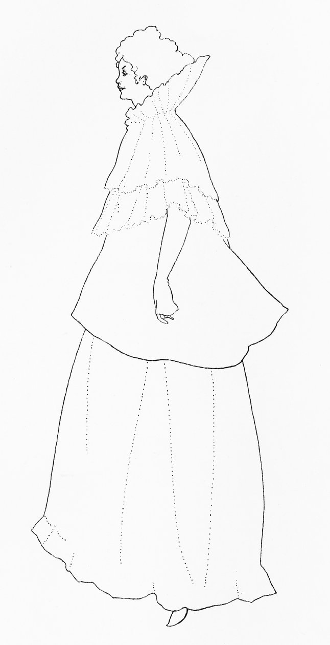 Rejane夫人，1894年“黄皮书”的插图 作者 奥布里·比尔兹利