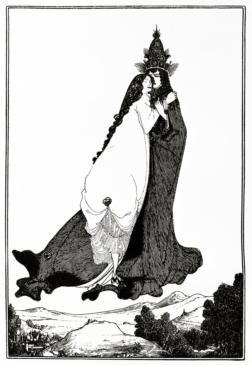 利马的圣罗斯，c.1894 作者 奥布里·比尔兹利