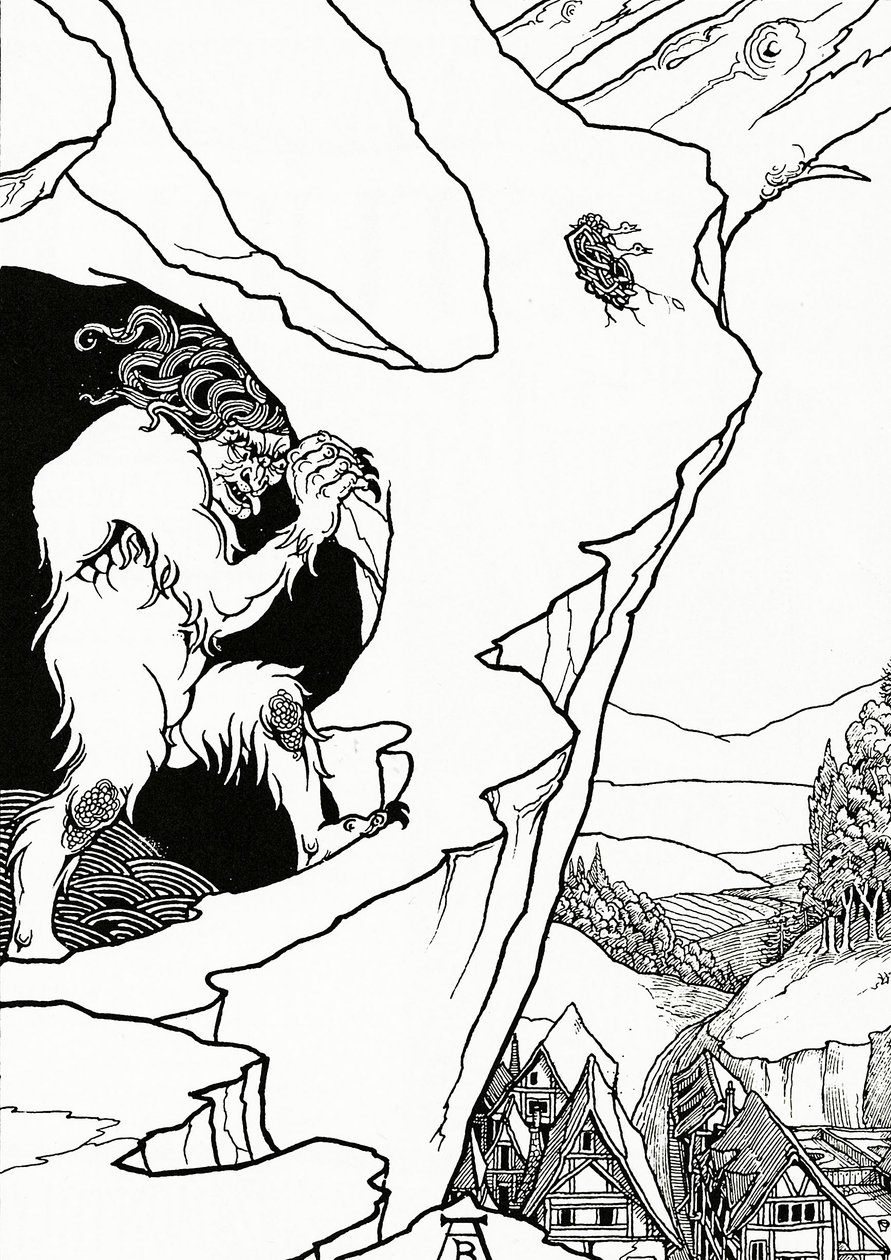 The Landslip，1899年Bjornon的“牧师桑”的主题 作者 奥布里·比尔兹利