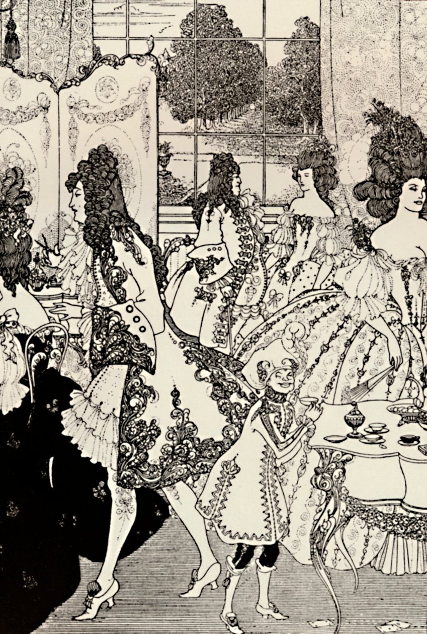 锁的强奸。亚历山大·波普。钢笔画，1896年，1923年 作者 奥布里·比尔兹利