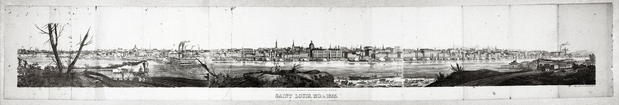 密苏里州圣路易斯市1855年 作者 奥古斯特·加斯特公司